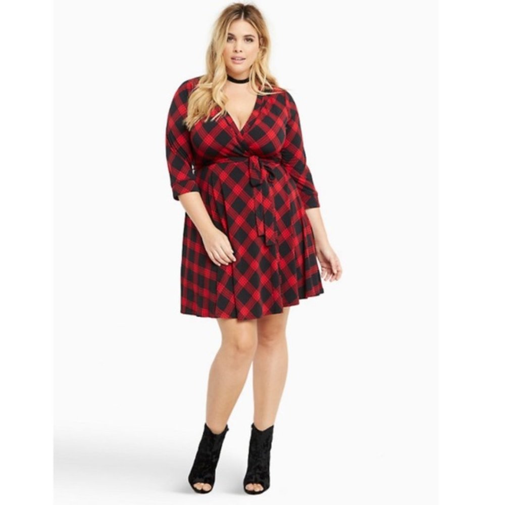 Plaid Wrap Dress by Torrid